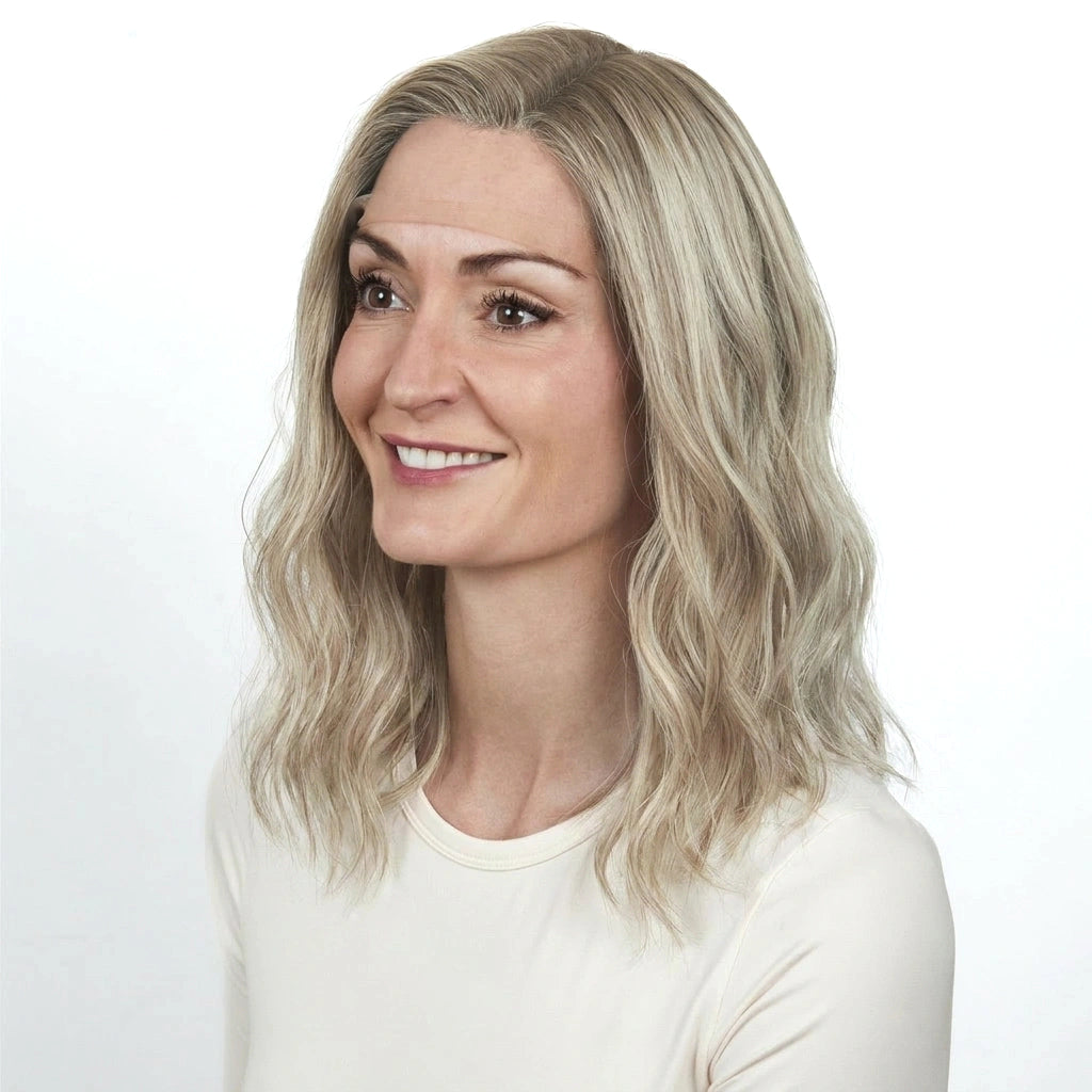 11" LENA Hand-Tied Lace Top - Super Blonde
